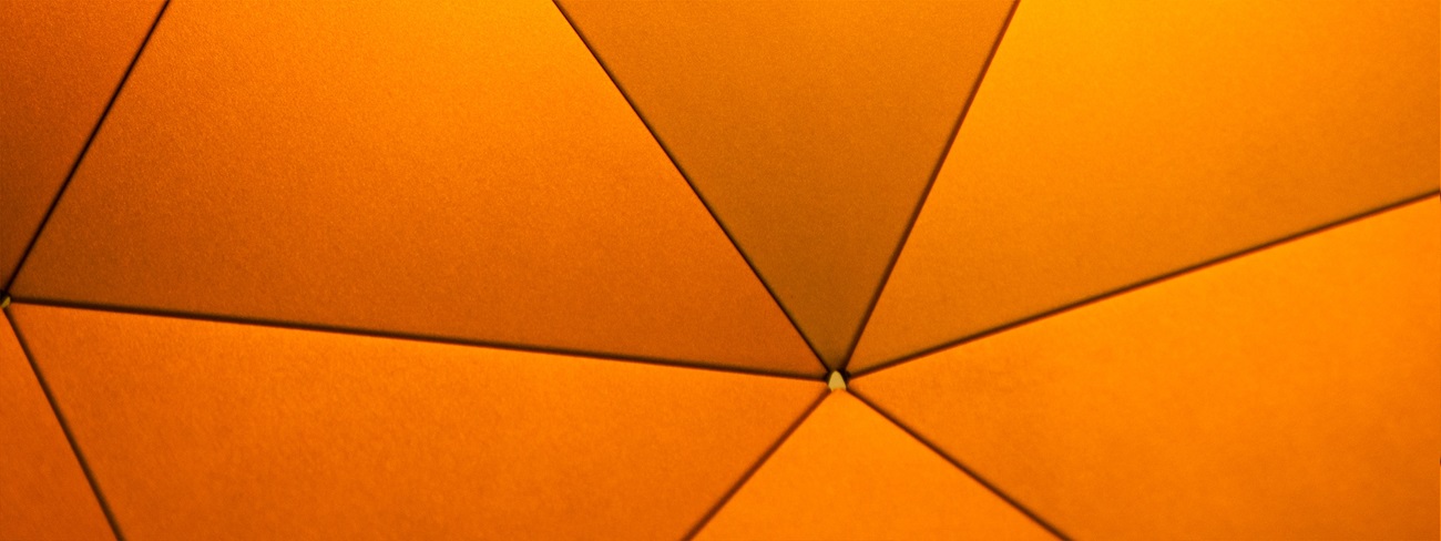 a close up view of a yellow umbrella