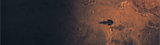 a space ship on the surface of Mars