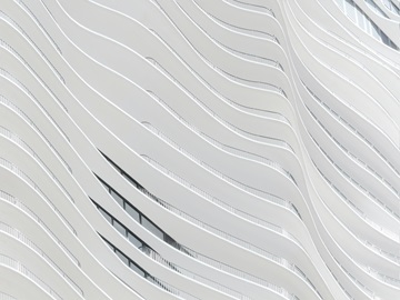 abstract white building